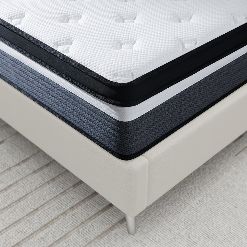 Matelas en mousse viscoélastique imprégnée de gel 10 po Alwyn Home Wetumka, Lit simple