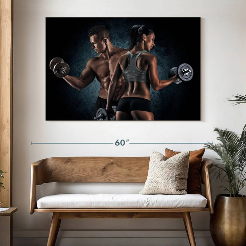 Senne Gym Couple, H 34 po x l 51 po