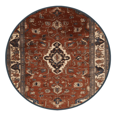 Machine Washable Persian Brown Area Rug