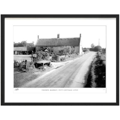Thorpe Market, Pitt Cottage C1955 1 Piece Single Picture Frame Wall Art