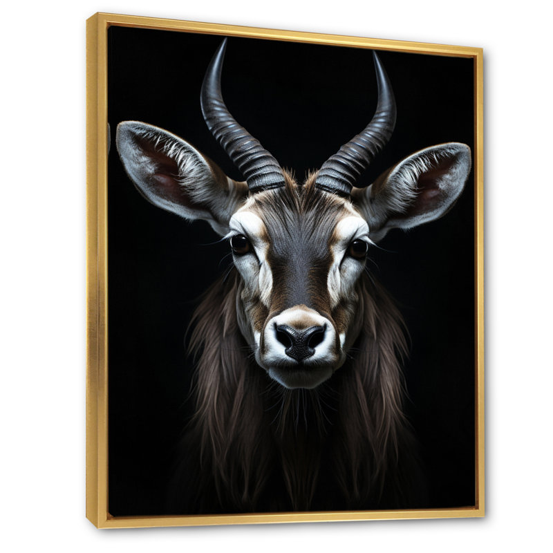 Antilope Keionna, photo II - impression, H 32 po x l 16 po x P 1 po, Cadre flottant doré