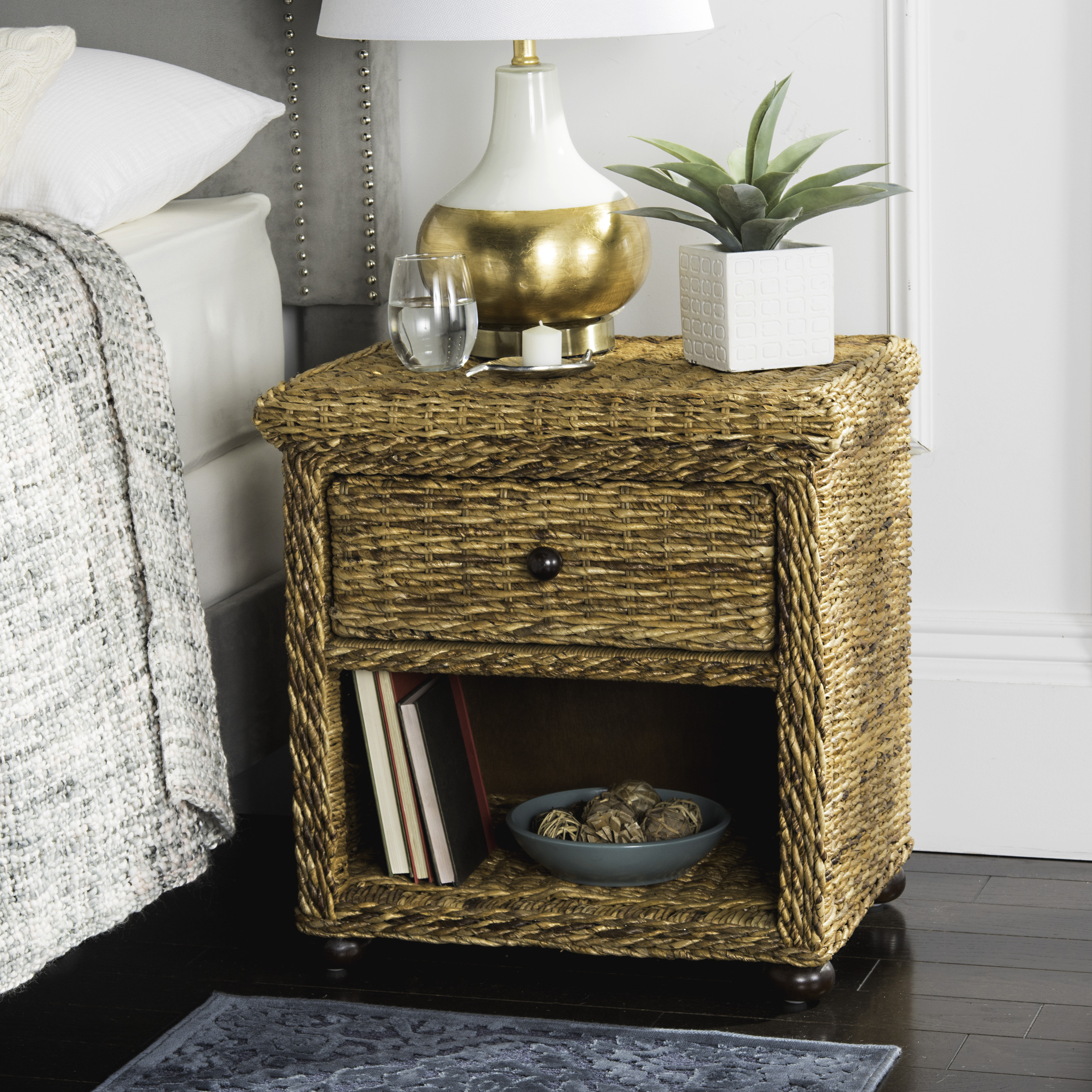 Bay Isle Home Willow 1 Drawer Nightstand & Reviews | Wayfair