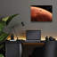 Art mural en verre épique «Curiosity approche de Mars, artiste concept» par la NASA, 16 po x 12 po