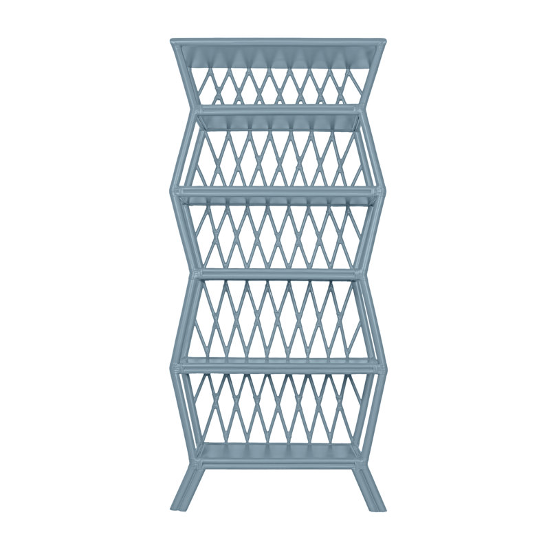 Hollywood Etagere Bookcase, Blue
