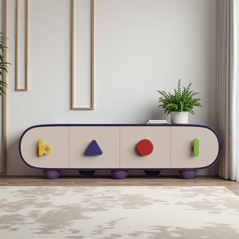 Meuble télé moderne, simple et tendance, Mauve