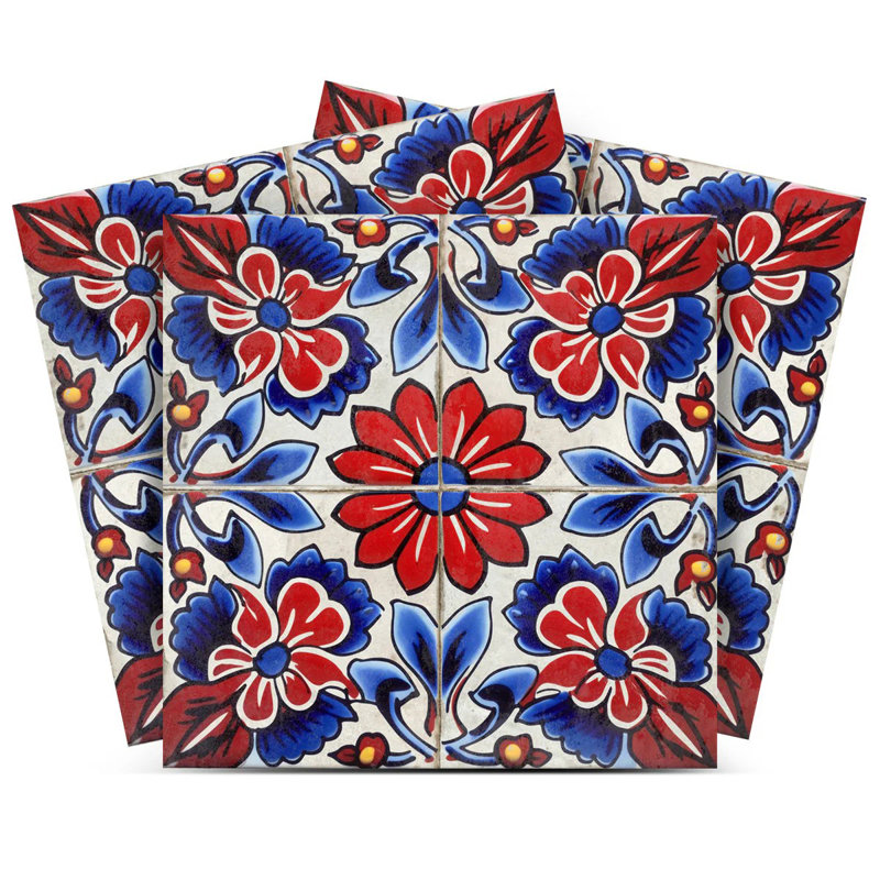 Carrelage mosaïque auto-adhésif en vinyle 5 po x 5 po (ensemble de 24)