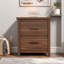 Ensemble de chambre à coucher 4 pièces, lit en bois avec tête de rangement et station de charge, 2 tables de chevet avec 2 tiroirs, 1 commode avec 5 tiroirs-556674500