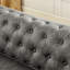 Canapé Chesterfield capitonné capitonné à 3 places avec accoudoirs cloutés