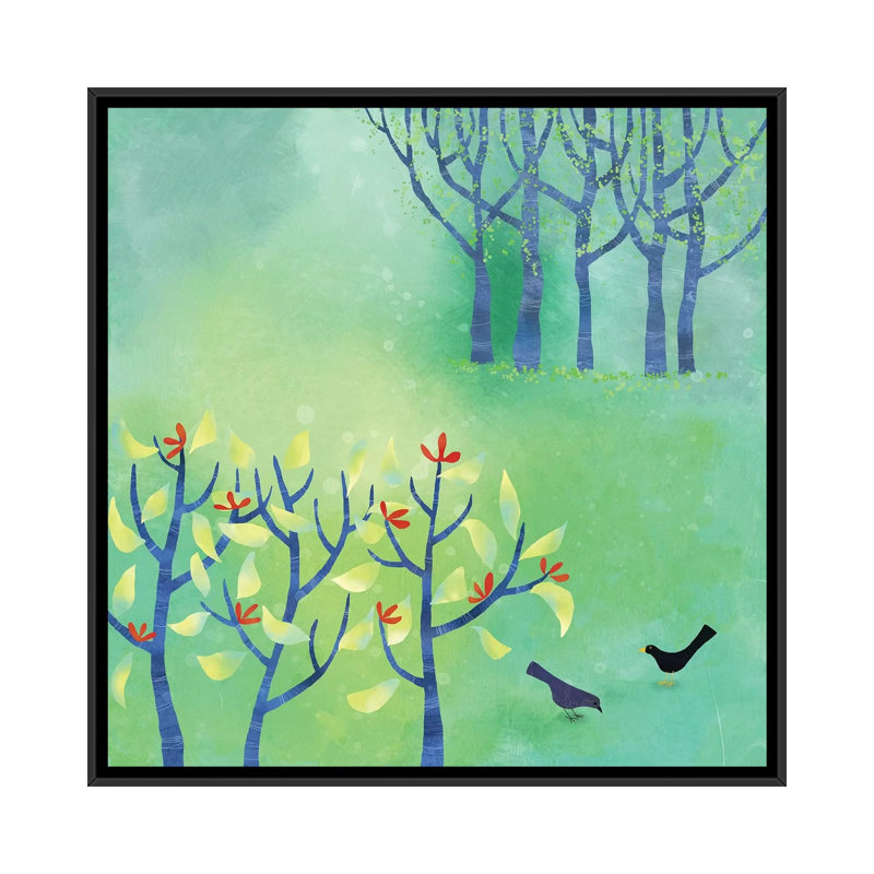 « April » par Nic squirrell-impression, H 37 po x l 37 po x P 1,5 po, Pas de tapis, Toile avec cadre noir