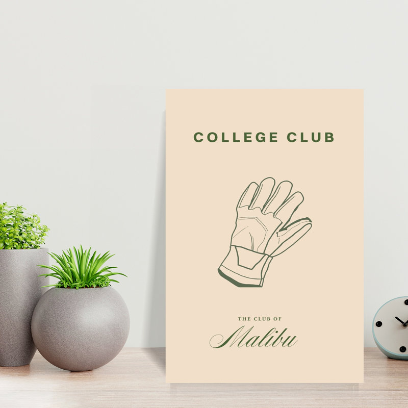 Glove Of Malibu Classic Elegant Minimalist Architecture Wall Art Print 1 Piece Wrapped Canvas Wall Art, 45.72cm H x 30.48cm W