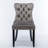 Tufted Solid Wood Velvet Upholstered Dining Chair-883621097