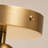 7.3''(W) Dimmable Semi Flush Mount Ceiling Light with Rainbow Glass Shade