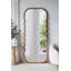 Miroir surdimensionné en bois 31,4 x 1,4 x 74 po avec cadre brun unique