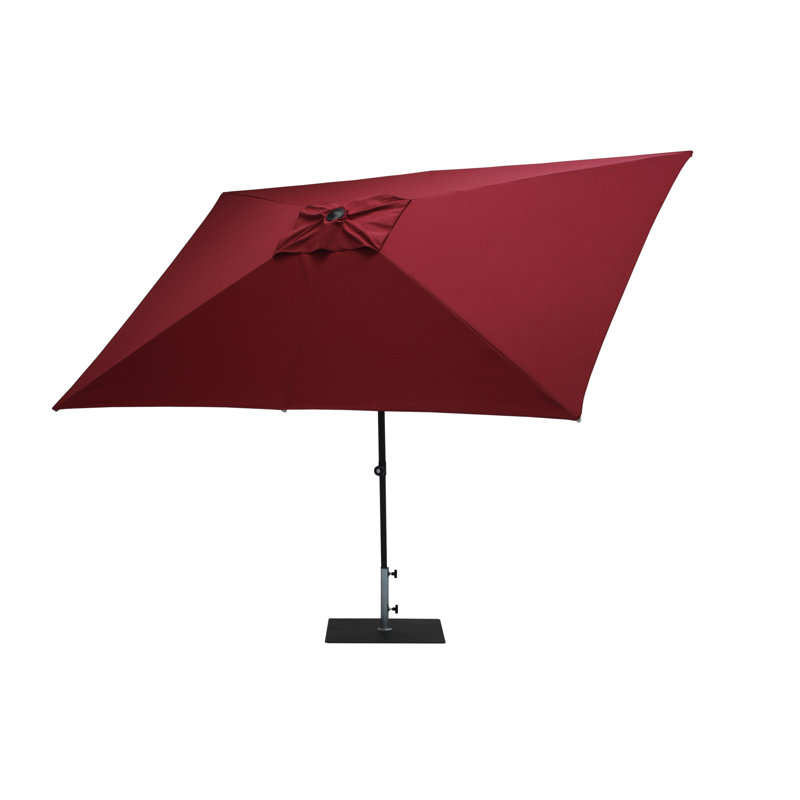 Arthos 300cm X 200cm Rectangular Market Parasol, Bordeaux