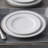 Noritake Whiteridge Platinum 12-Piece Dinnerware Set, Service for 4
