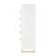 Commode 6 tiroirs Palm Gate - Blanc nuage