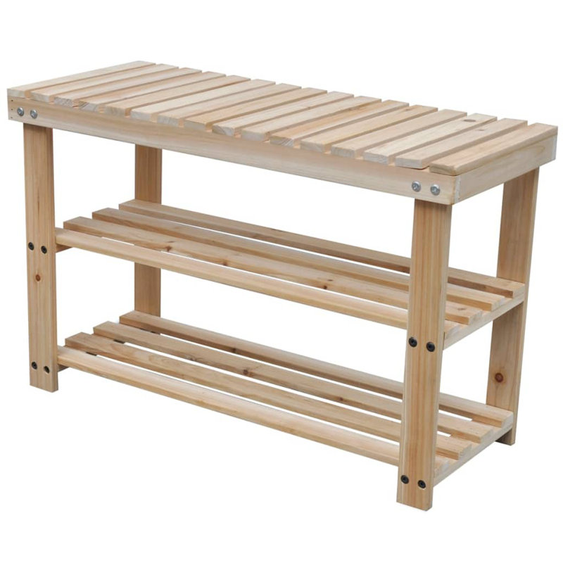 Mcclure Solid Wood Storage Bench