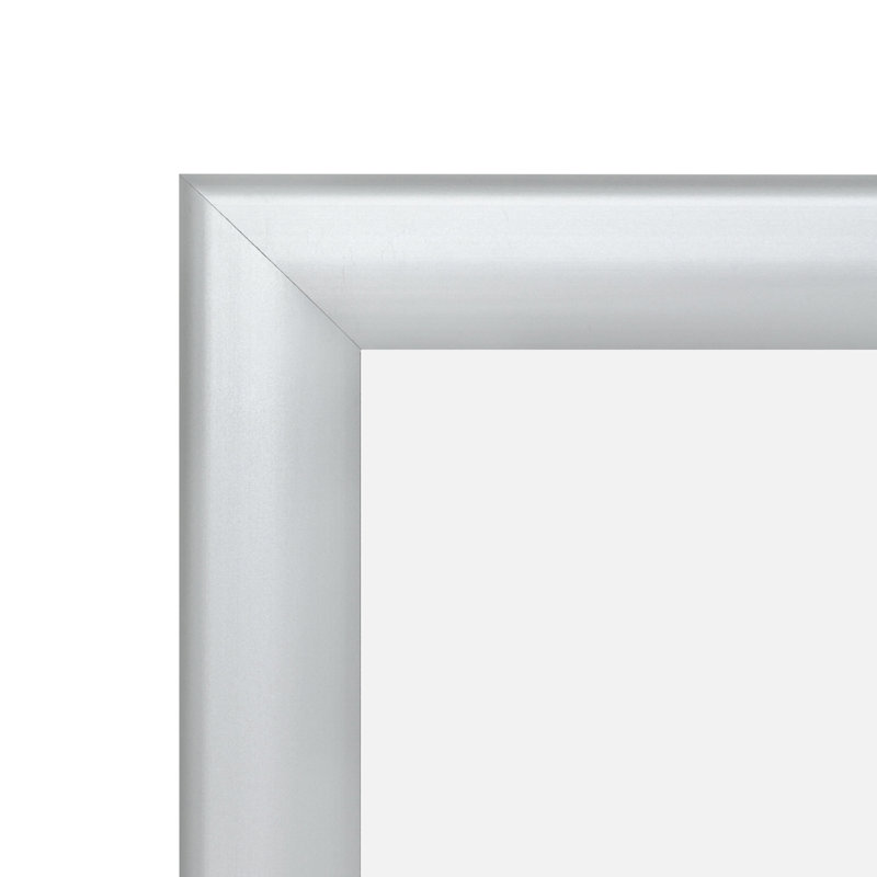 Cadre photo simple en métal, Argent, 8,5 po x 11 po