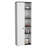 67" H Kitchen Storage Cabinet With One Door, Five Interior Shelves And Five Exterior Shelves,White/Black-1412888382