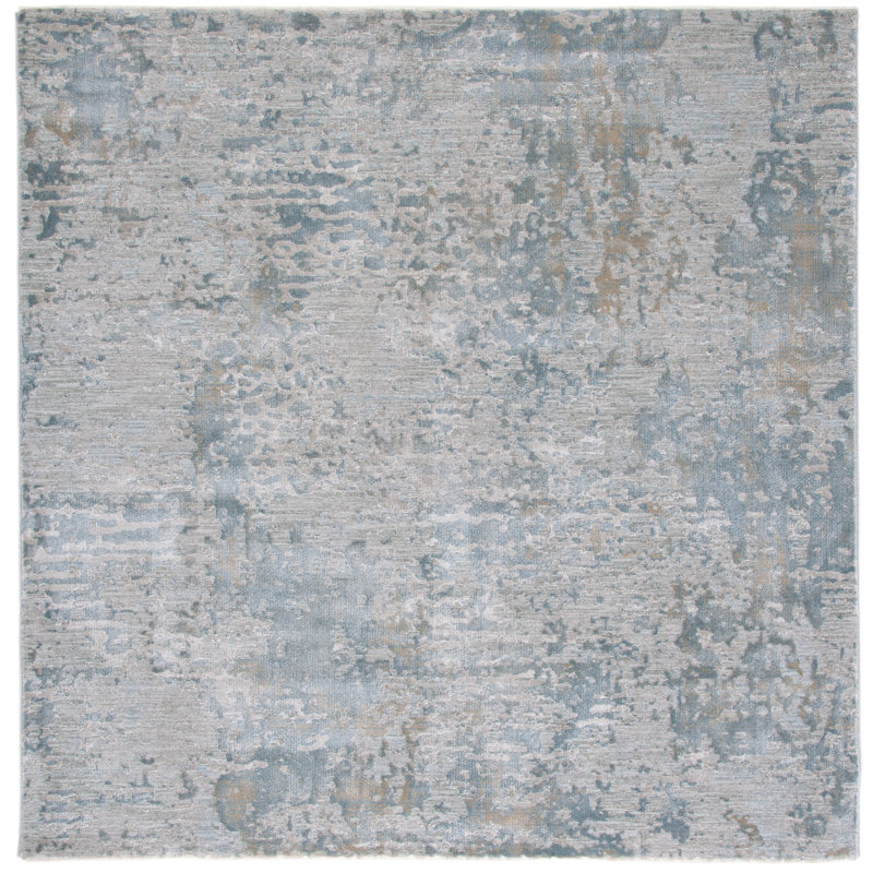 Valencia Performance Abstract Rug, Square 6'4"