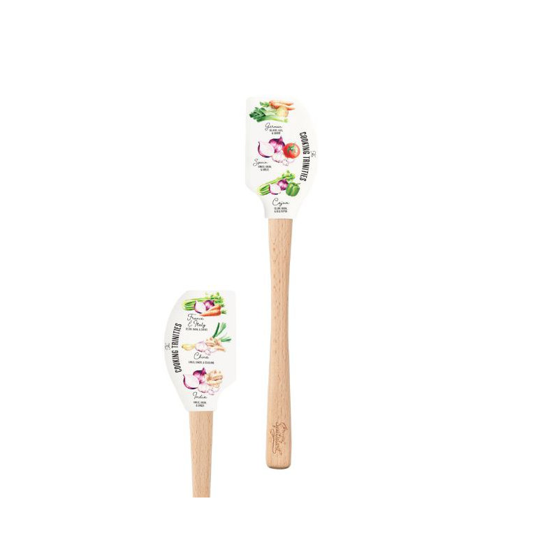 Spatulart® Cooking Trinities  Wood Handled Spatula