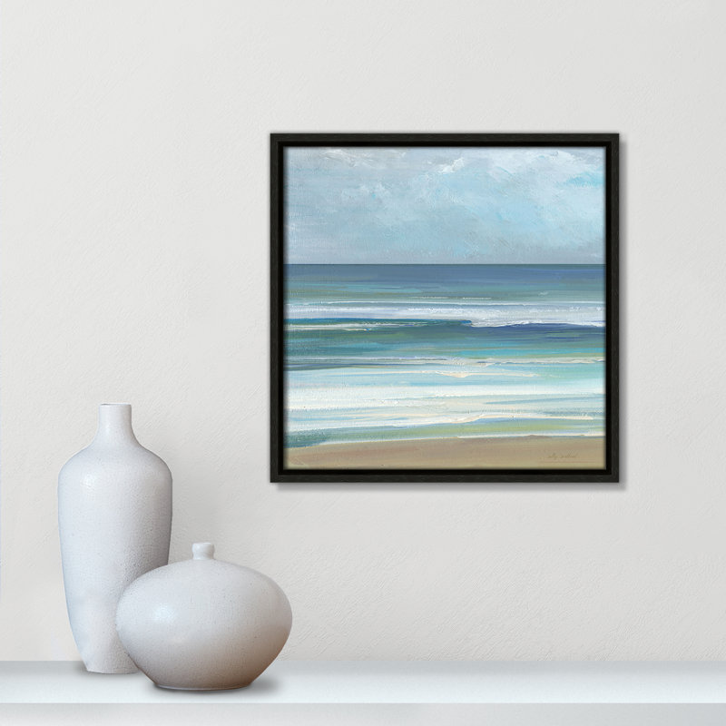 Gentle Waves I - Square Version  Print by Sally Swatland, Espresso, 13.5" H x 13.5" W