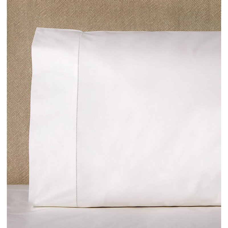 Sereno Percale Pillow Case, Standard, White