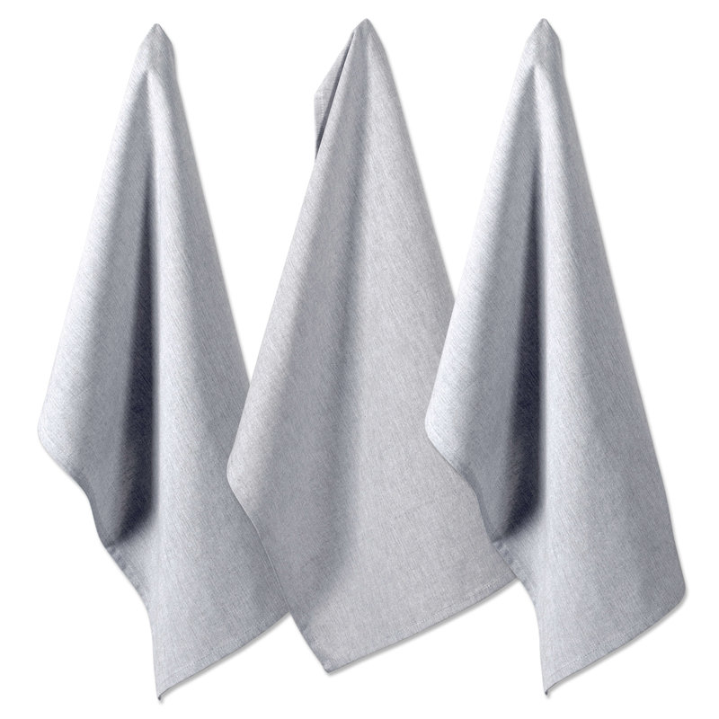 Kristina Cotton Waffle Dish Cloth Kitchen Towel, Gray