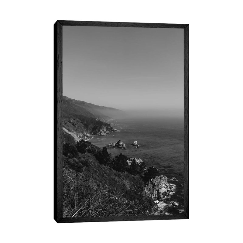 Big Sur III by Bethany Young - Print on Canvas, 152.4cm H x 101.6cm W x 3.81cm D, Black Framed