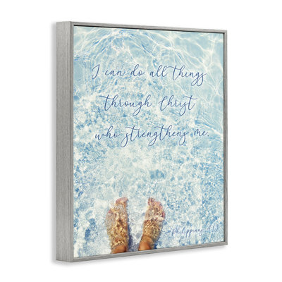 I Can Do All Things, giclée encadrée, design par Sarah Jane