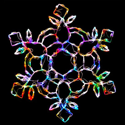 Dynamic RGB Snowflake Hexagonal LED 30 in