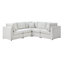 Canapé modulaire 5 pièces Chauncy - Ivoire