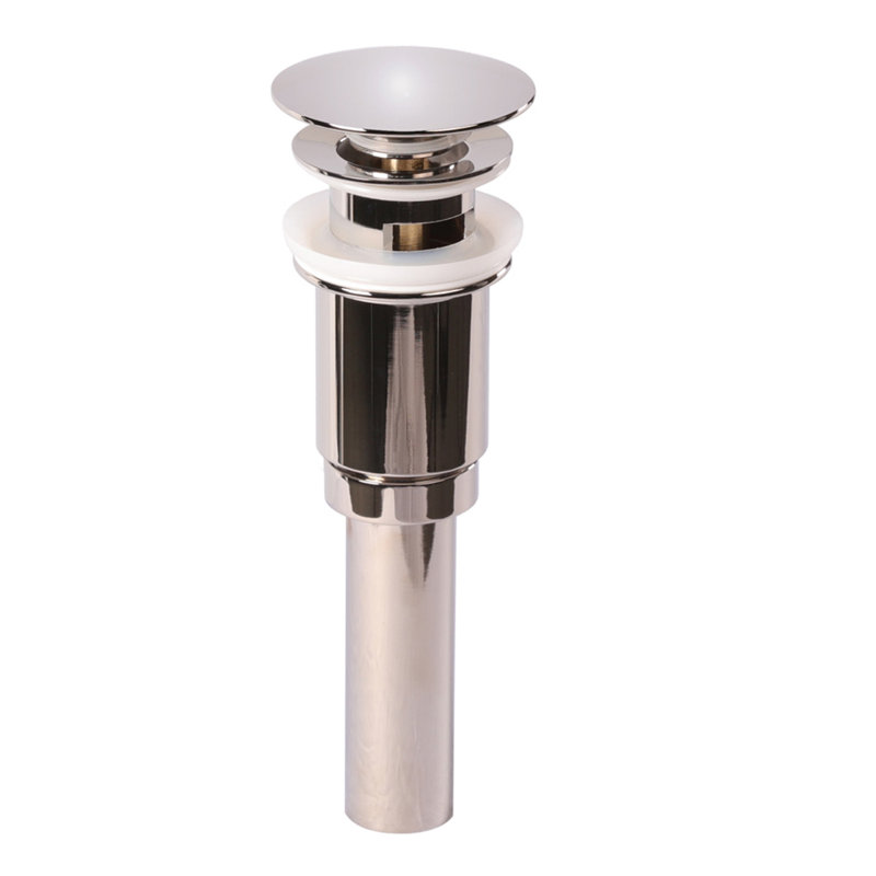 Pop-Up Bathroom Sink Drain, Yes, Polished Nickel