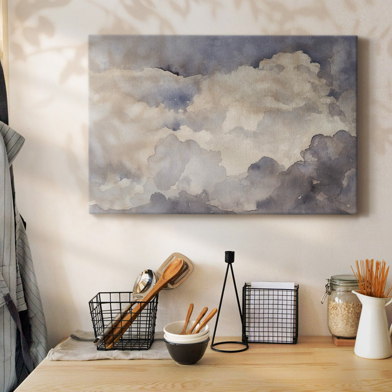 «Clouds in Neutral I-Gallery», toile tendue, H 12 po x l 18 po