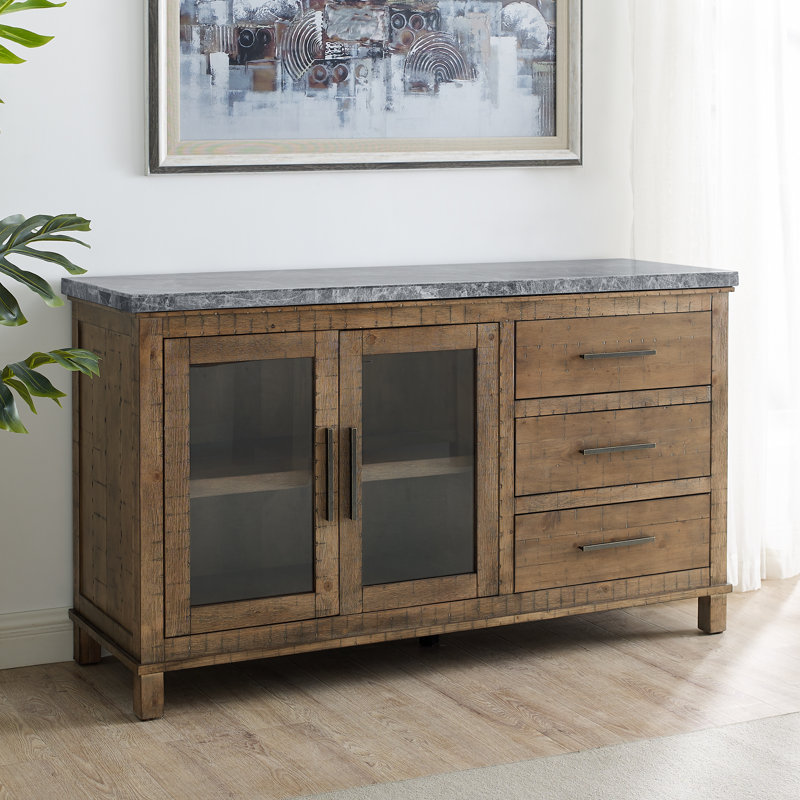 Buffet Hallowell, Gris / brun