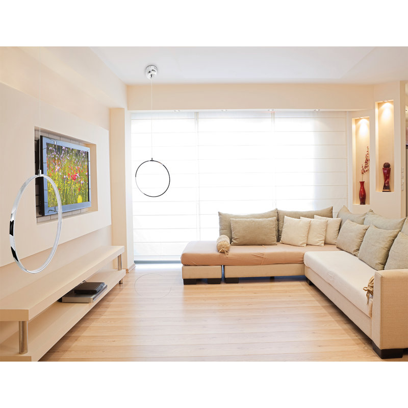 Emmerich - Light Chrome LED Geometric Pendant