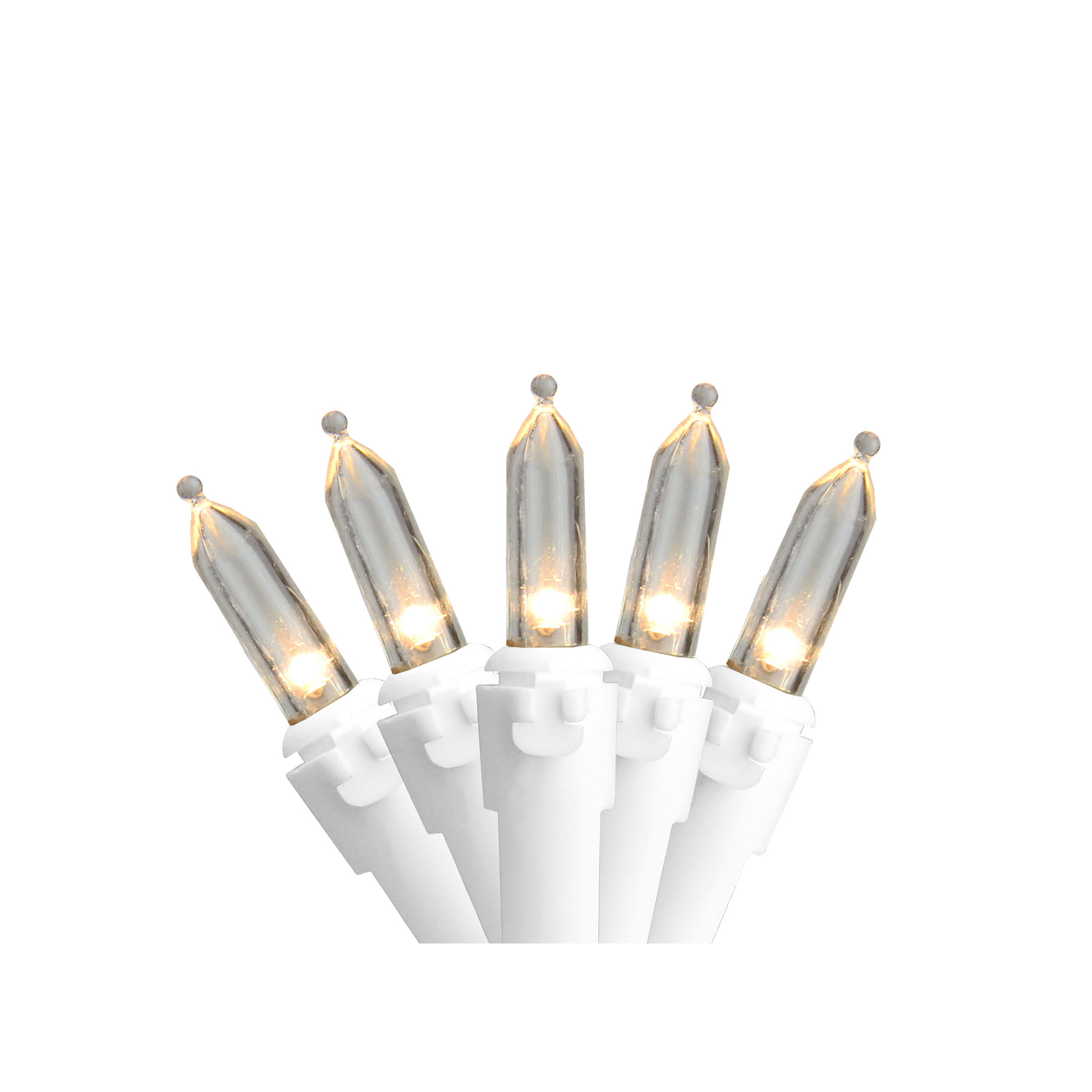 0.3'' String Lights, 50, Warm White/White
