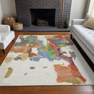  Machine Washable Indoor/Outdoor Chayden ACN1028 Rug