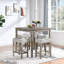 de table de salle à manger et de chaises de style industriel, ensemble de tables de bar peu encombrantes avec tabourets ergonomiques pour le salon, la salle à manger et la salle de jeux