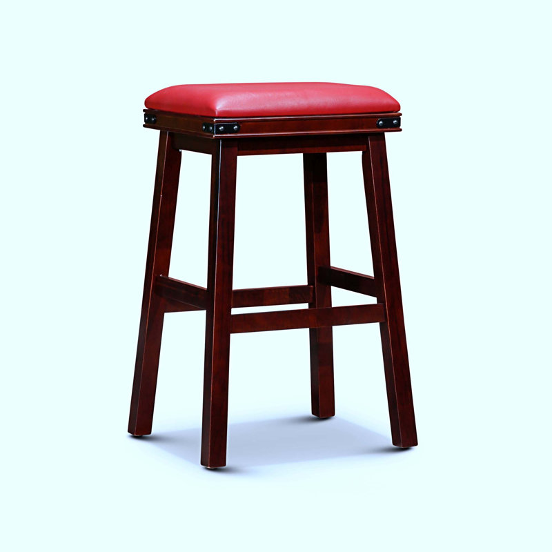 Tabouret de comptoir court Kyriel 30, Espresso, Bourgogne