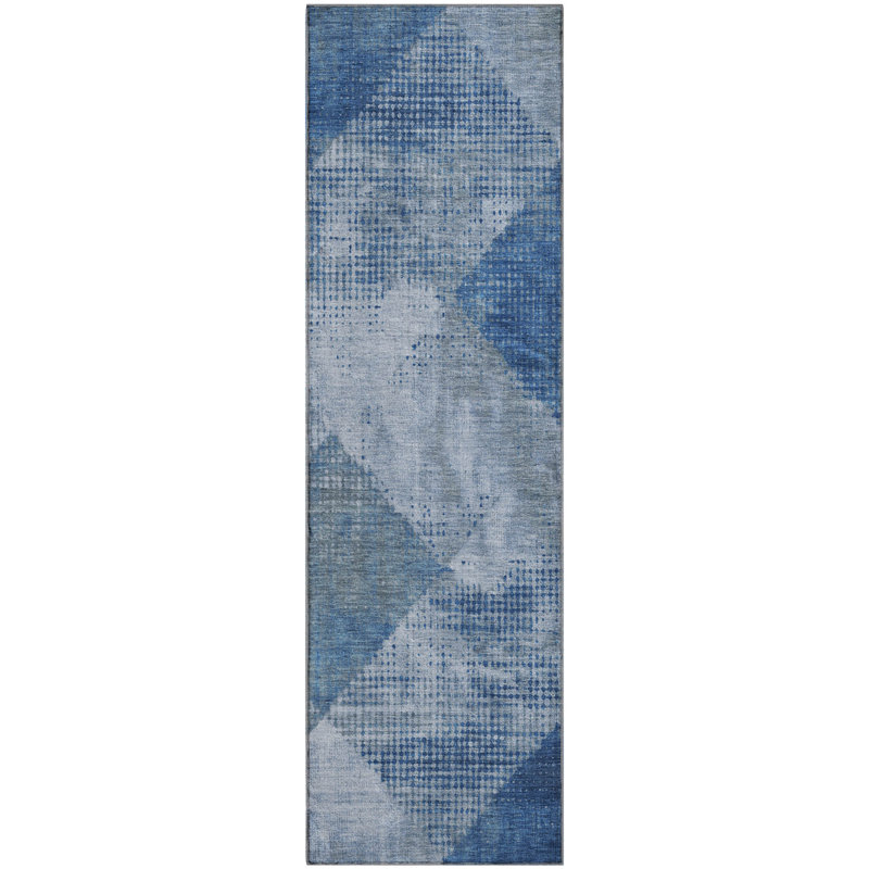 Premium Machine Washable Cortes AMF1065 Diamond Rug, Tapis de couloir 2 pi 3 po x 7 pi 6 po