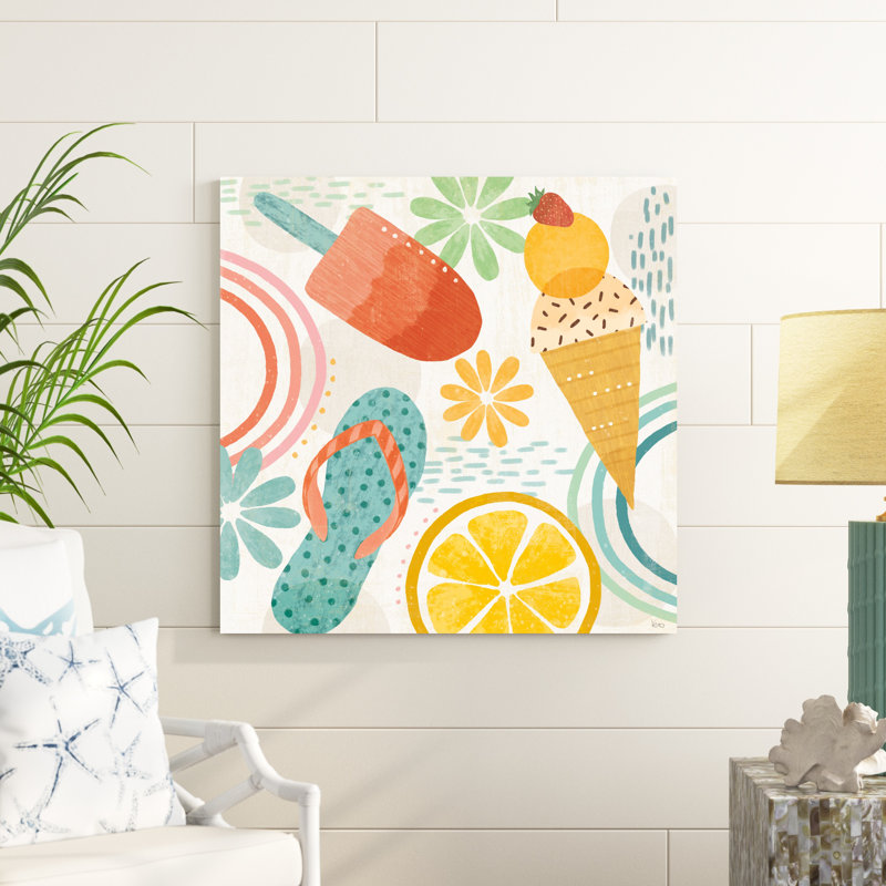 " Sweet Summer IV " by Veronique Charron Painting Print, 36" H x 36" W x 1.25" D