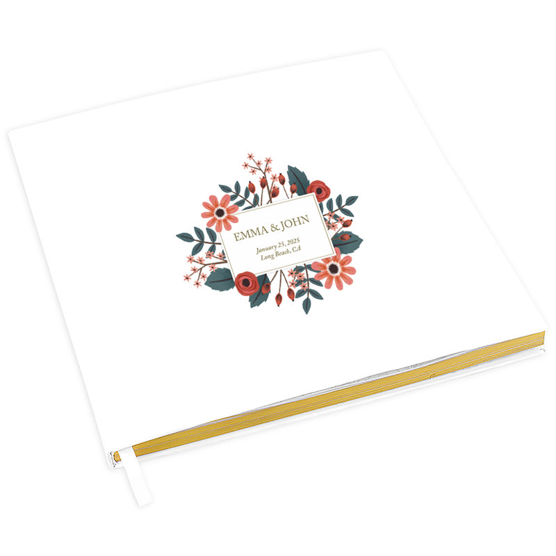 Livre d'or de mariage Coral Florals, Oui