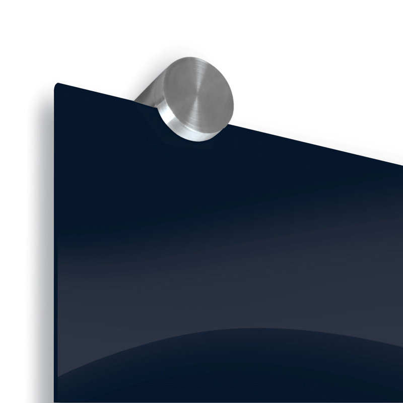Tableau effaçable mural en verre Visionary, H 47,24 po x L 70,87 po, Marine