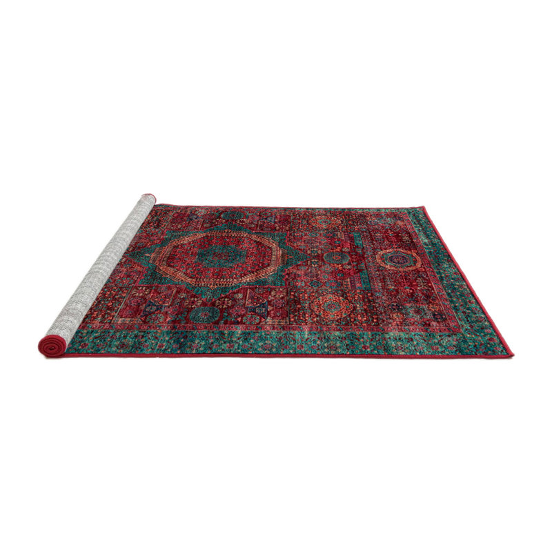 Tapis abstrait 100% lavable à la machine 2358 ABS2358, Rond 7 pi