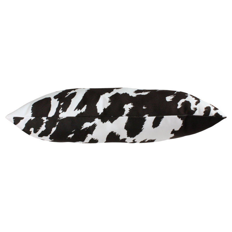 Animal Print Reversible Throw Pillow, Dark Brown