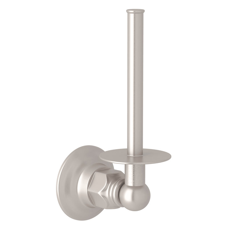 Country Bath Wall Mounted Toilet Paper Holder, Satin Nickel