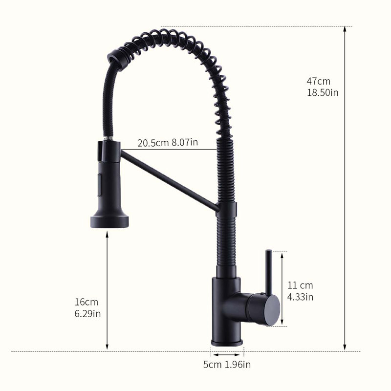 Robinet de cuisine amovible HOOSENG