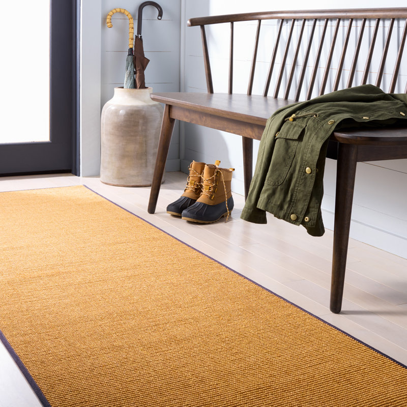 Tapis en sisal / jute de couleur unie / gris / ivoire MSR9501 Martha Stewart, Tapis de couloir 2 pi 3 po x 8 pi