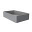 Lavabo de salle de bain vasque en béton 20 pouces rectangulaire gris moderne